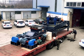 單臺大型直連式對輥制砂機(jī)發(fā)貨 發(fā)往吉林