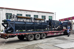 滾筒篩沙機發(fā)往浙江篩分礦渣