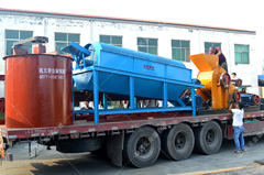 滾筒篩砂機發(fā)往云南篩分錳礦沙