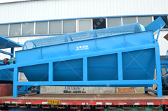 4米滾筒篩沙機發(fā)往廣東篩分鵝卵砂