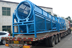 兩臺GTS1545無軸滾筒篩沙機發(fā)往廣東篩沙